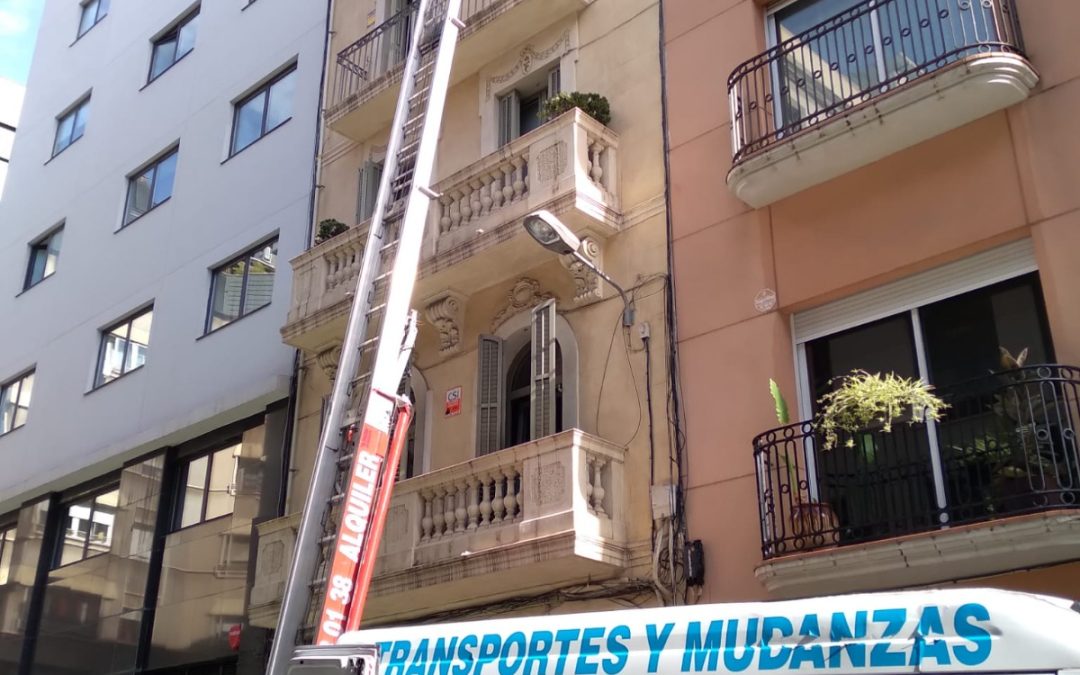 Elevador para materiales de construcción en Barcelona